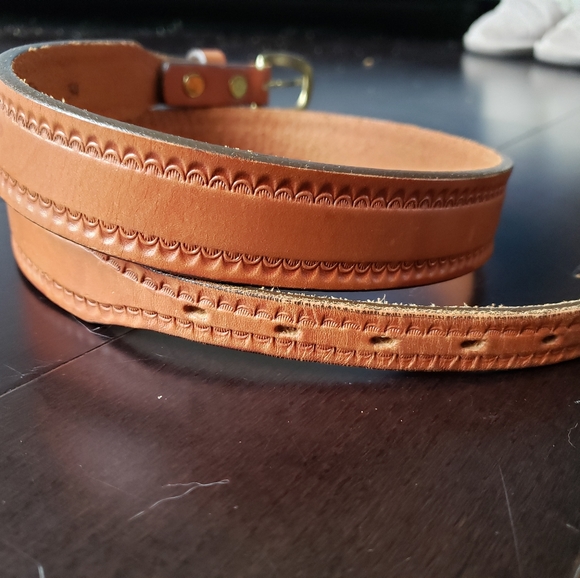 Vintage Other - 70's Circle Y of Yoakum Texas Leather Cowboy Belt